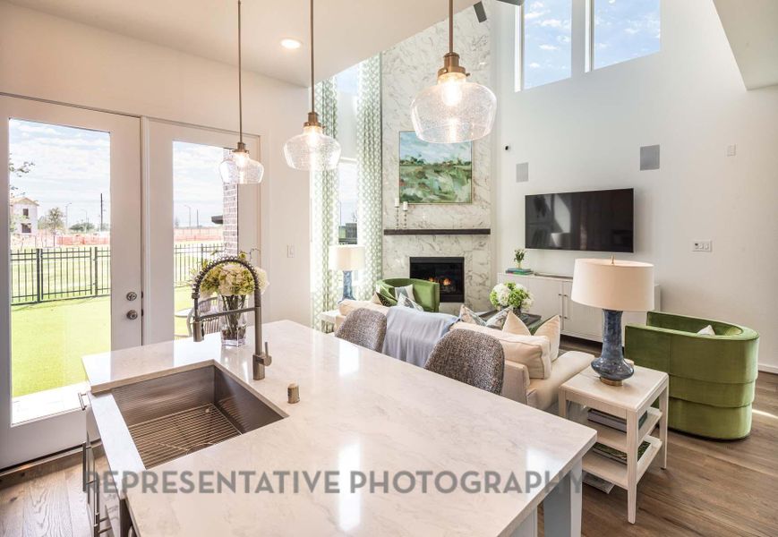 Furnished interior view inside a new home in , Cypress (Image 21).