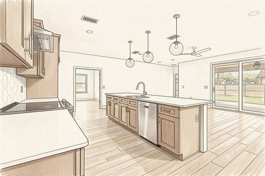 Furnished interior view inside a new home in , Newberry (Image 5).