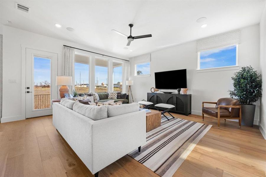 Furnished interior view inside a new home in North Square at Uptown, Celina (Image 7).