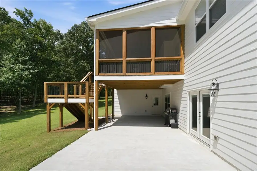 Exterior details and patio area of a home in , Dawsonville (Image 32).