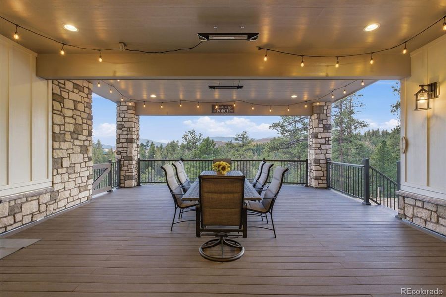 With double doors opening outward, the room effortlessly transforms into an extension of the living space in warmer seasons.