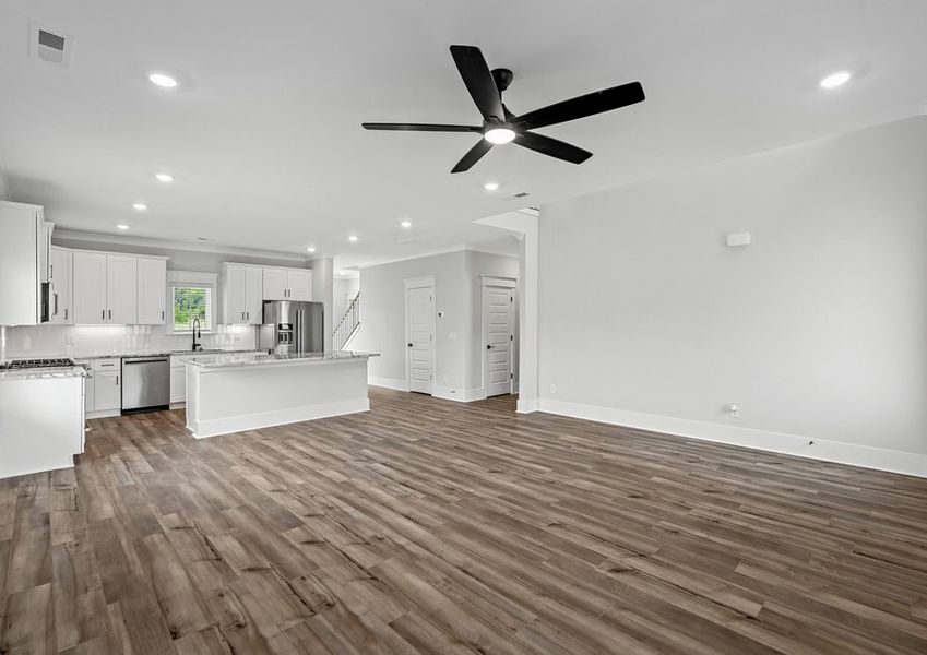 Enjoy an open layout.