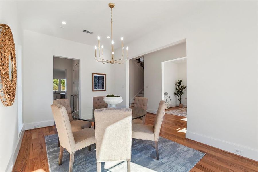 Dining room leads into the butlers pantry