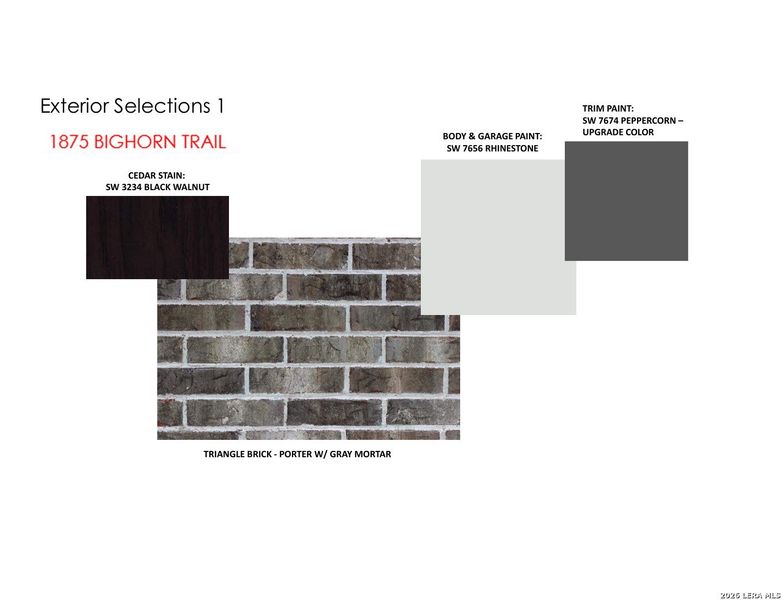 Sample of building materials used in homes in Veramendi, New Braunfels (Image 5).