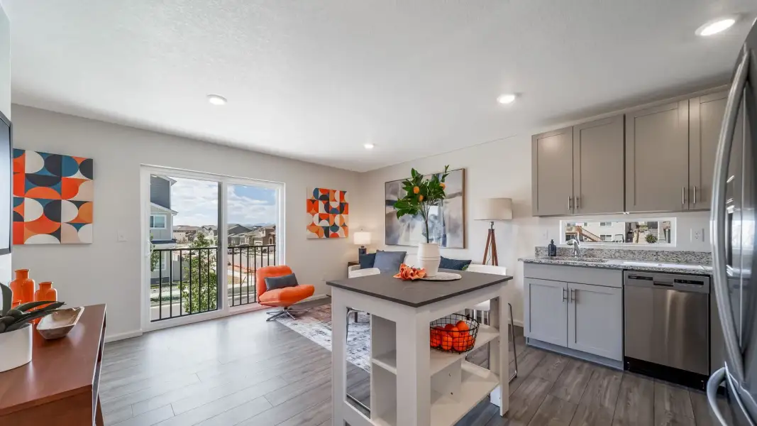 Furnished interior view inside a new home in Banning Lewis Ranch, Colorado Springs (Image 8).