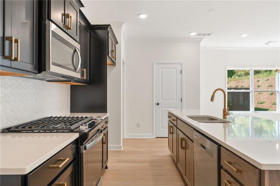 Furnished interior view inside a new home in Wildwood Place, Powder Springs (Image 6).