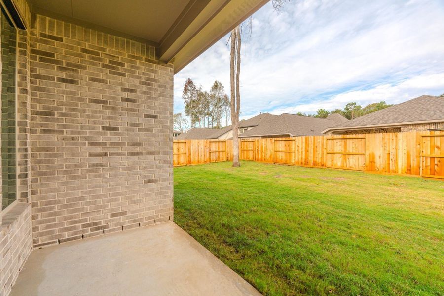 Exterior details and patio area of a home in The Highlands, Porter Heights (Image 3). Exterior details and patio area of a home in The Highlands, Porter Heights (Image 3).