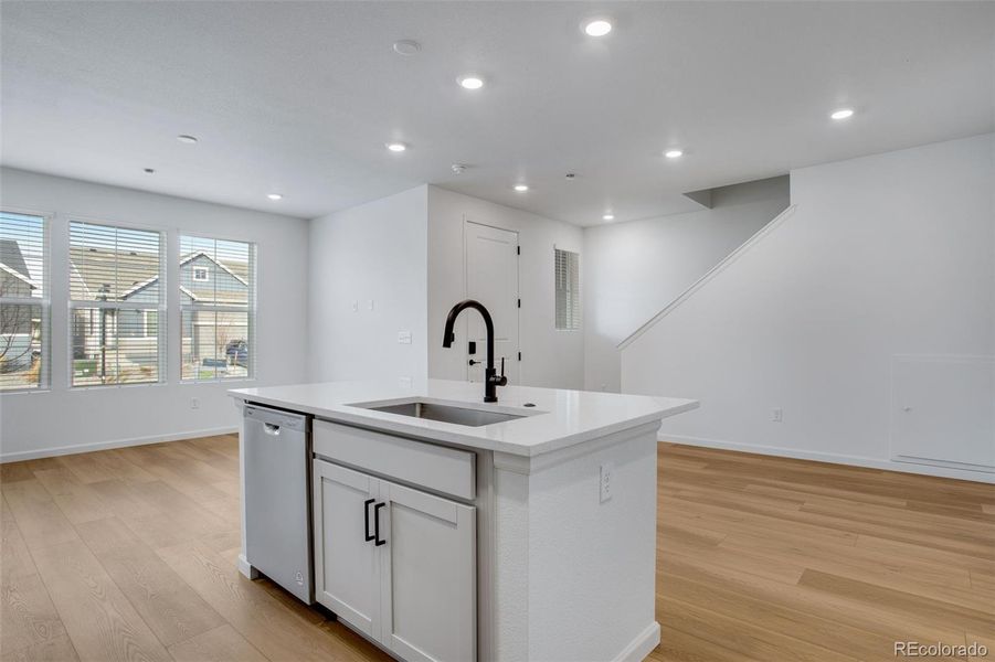 Furnished interior view inside a new home in Westside Crossing Townhomes, Berthoud (Image 11).