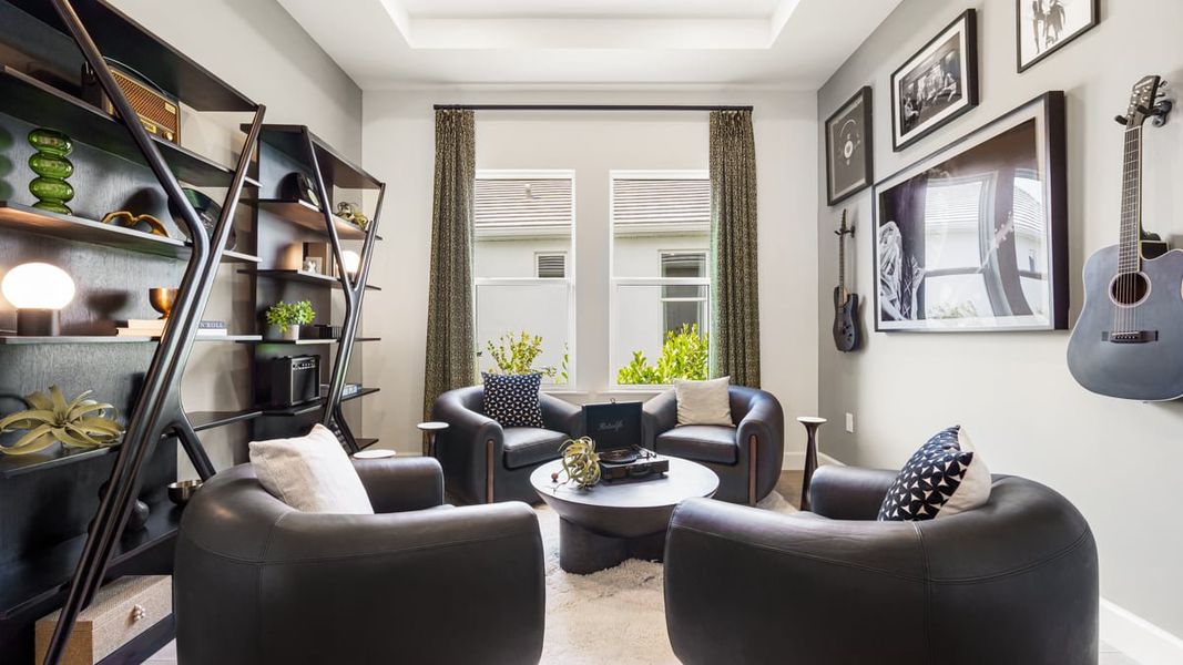 Representative furnished interior of a home built from the Pallazio II by Taylor Morrison in Esplanade at Rivergrass, Naples (Image 12).