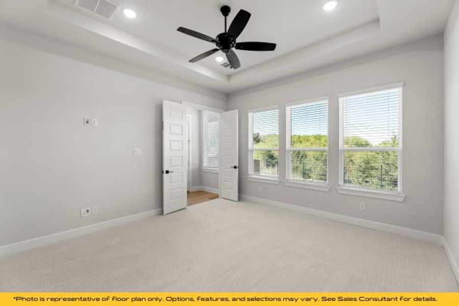 Representative unfurnished interior of a home built from the The Catalina by Stonefield Homes in The Highlands, Rockwall (Image 115).