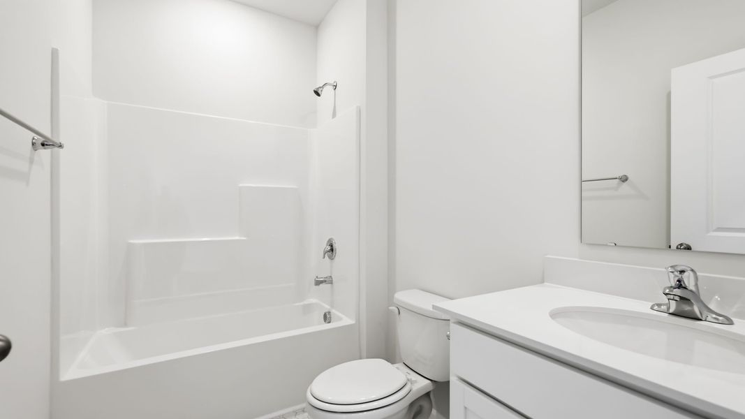Furnished interior view inside a new home in Tap Root Farms, Fletcher (Image 8).