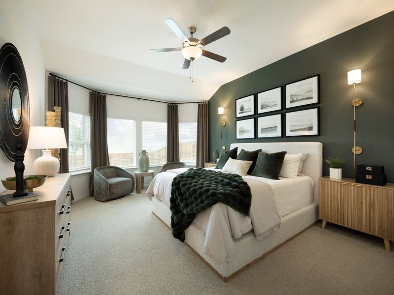 Furnished interior view inside a new home in Colony at Cole Springs - Boulevard Collection, Buda (Image 8). Furnished interior view inside a new home in Colony at Cole Springs - Boulevard Collection, Buda (Image 8).