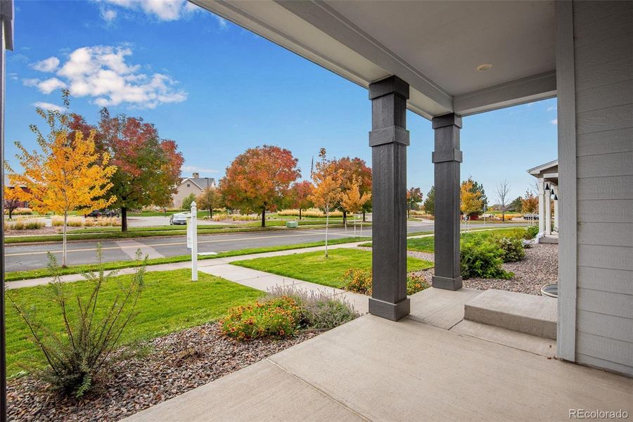 Exterior details and patio area of a home in Crescendo Collection at Reunion, Commerce City (Image 24). Exterior details and patio area of a home in Crescendo Collection at Reunion, Commerce City (Image 24).