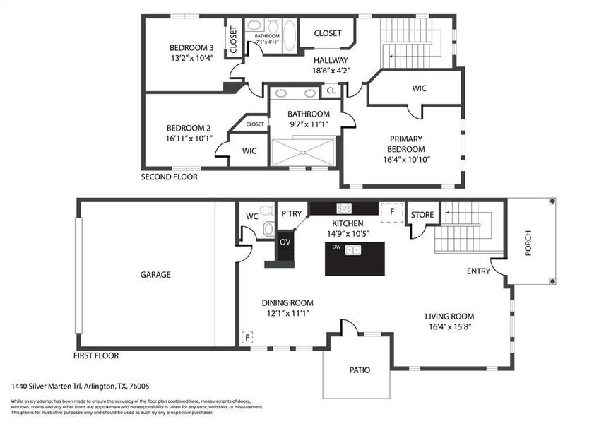 2D floor plan layout of this home in , Arlington, TX (Image 5).