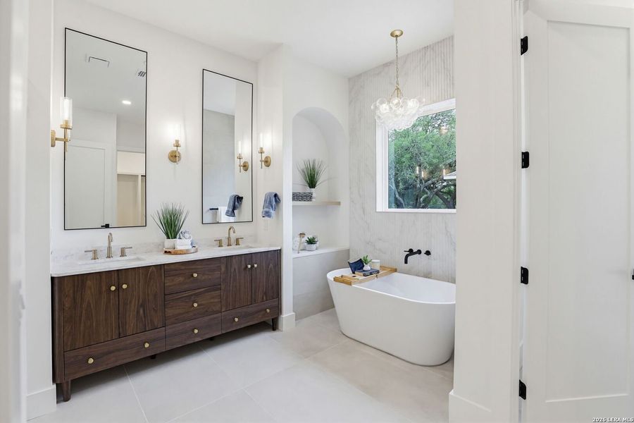Furnished interior view inside a new home in , Boerne (Image 11).