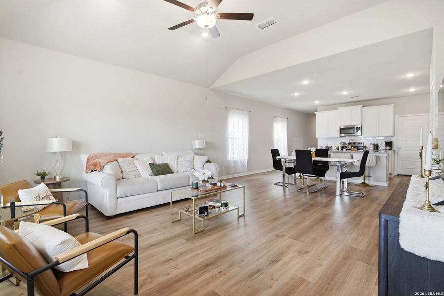 Furnished interior view inside a new home in Park Place, New Braunfels (Image 16). Furnished interior view inside a new home in Park Place, New Braunfels (Image 16).
