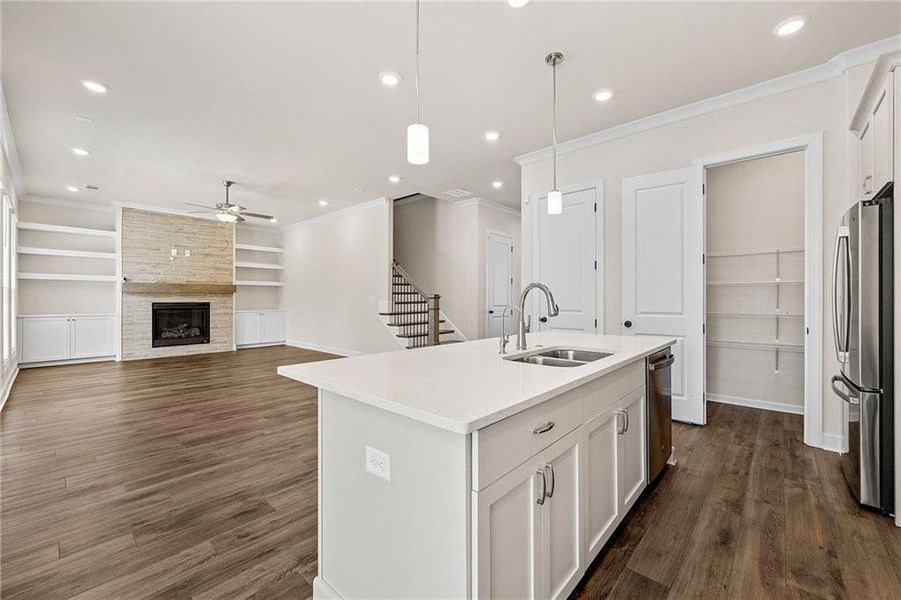 Furnished interior view inside a new home in , Duluth (Image 4).