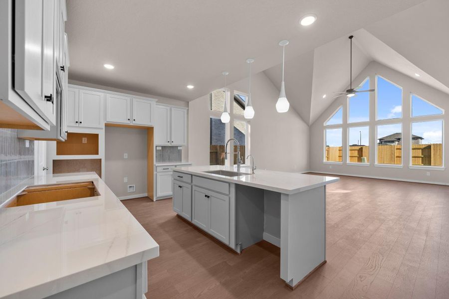 Furnished interior view inside a new home in Elyson 45' & 70', Katy (Image 12). Furnished interior view inside a new home in Elyson 45' & 70', Katy (Image 12).