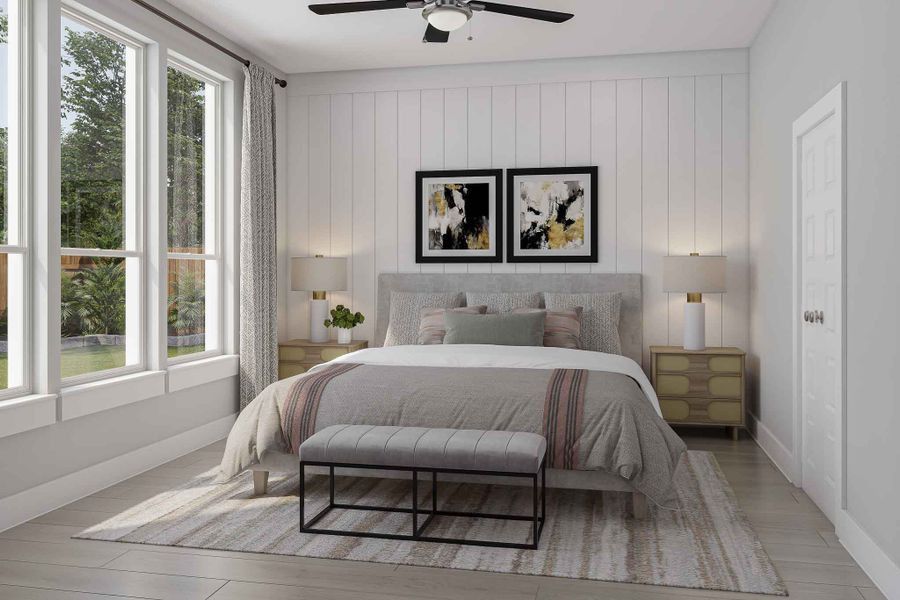 Furnished interior view inside a new home in Woodson’s Reserve 45′, Spring (Image 11).