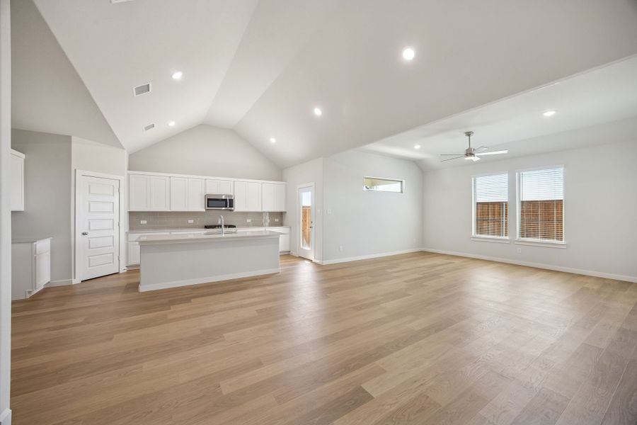 Open Floor Plan in the Wimbledon home plan by Trophy Signature Homes – REPRESENTATIVE PHOTO