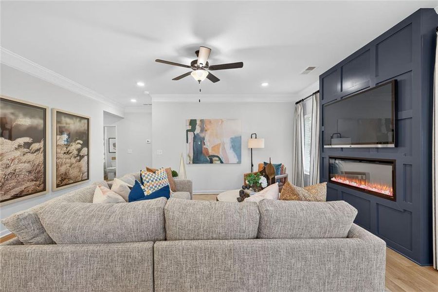 Furnished interior view inside a new home in Allen Manor, Hoschton (Image 12).