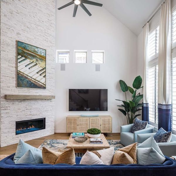 Furnished interior view inside a new home in Woodforest Townhomes, Montgomery (Image 22).