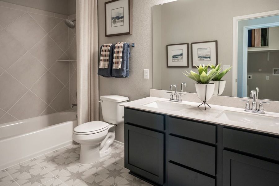 Dual-sink vanity at bath 2 Dual-sink vanity at bath 2