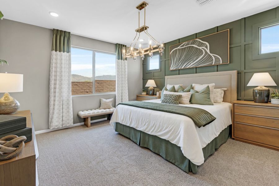 Representative furnished interior of a home built from the Copper by Mattamy Homes in Oasis At Rocking K, Vail (Image 17).