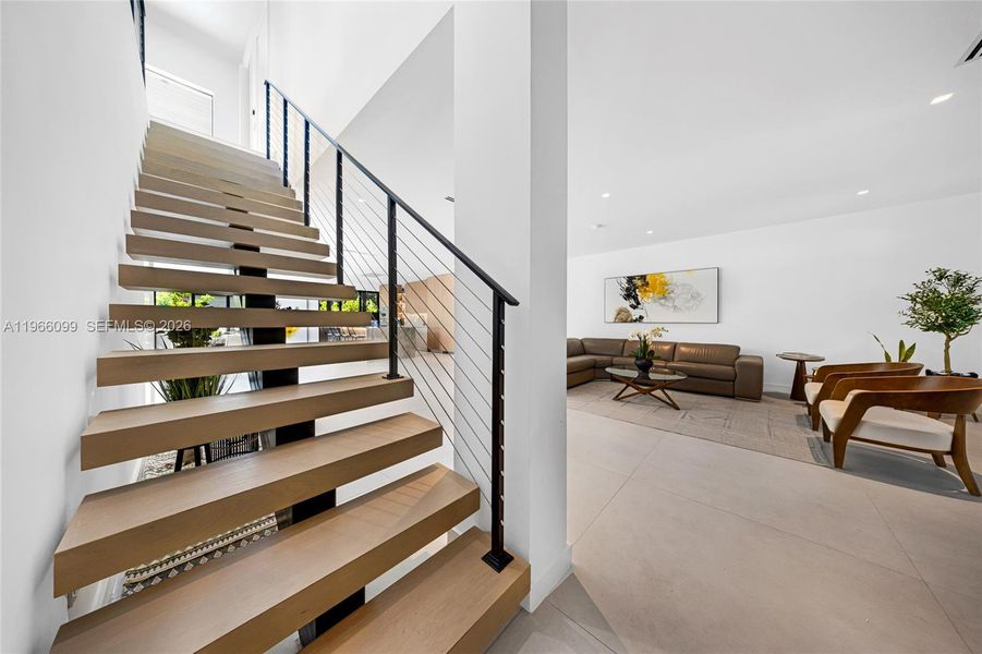 Furnished interior view inside a new home in , Miami (Image 15).