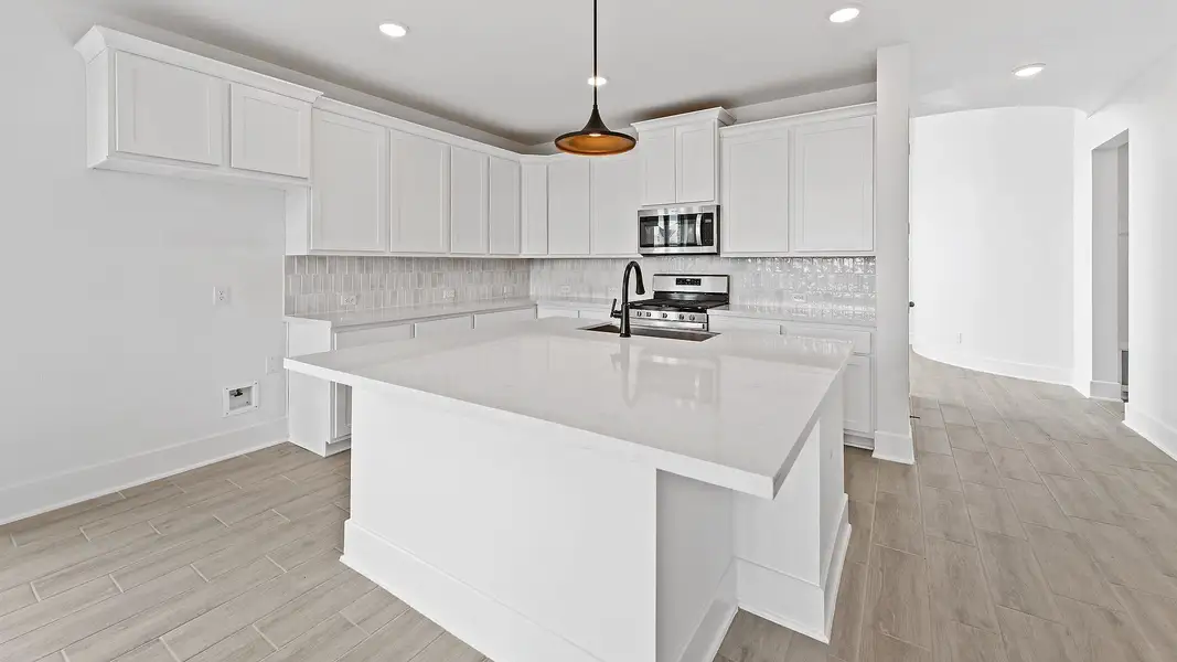Furnished interior view inside a new home in The Trails, New Caney (Image 4).