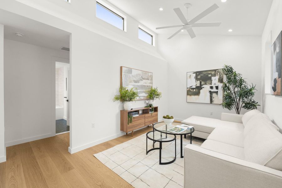 Furnished interior view inside a new home in , Austin (Image 23).