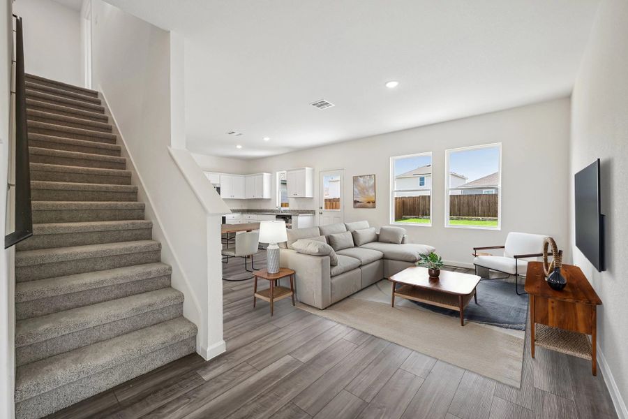 Representative furnished interior of a home built from the Endeavor by Starlight Homes in Sunrise at Arbor Ridge, La Vergne (Image 5). Representative furnished interior of a home built from the Endeavor by Starlight Homes in Sunrise at Arbor Ridge, La Vergne (Image 5).