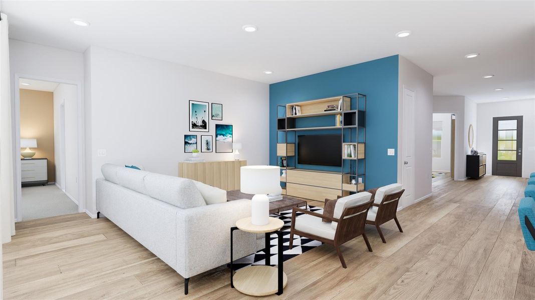 Furnished interior view inside a new home in The Preserve at Rosenberg, Rosenberg (Image 3).