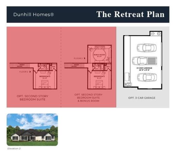 2D floor plan layout of this home in The Ranch at Stone Hill, Waxahachie, TX (Image 5).