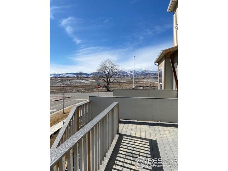 View to the west from the back deck