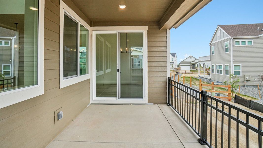 Furnished interior view inside a new home in Dillon Pointe - Journey, Broomfield (Image 36).