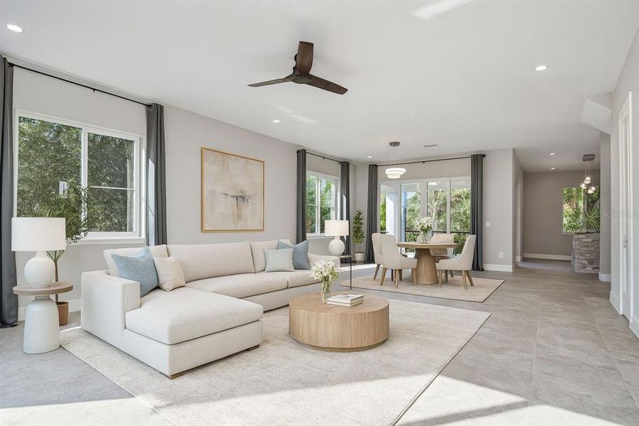 Furnished interior view inside a new home in , Dunedin (Image 7).