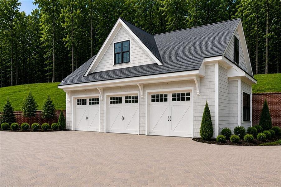 Front exterior of a new home in , Milton, GA, highlighting curb appeal (Image 13).
