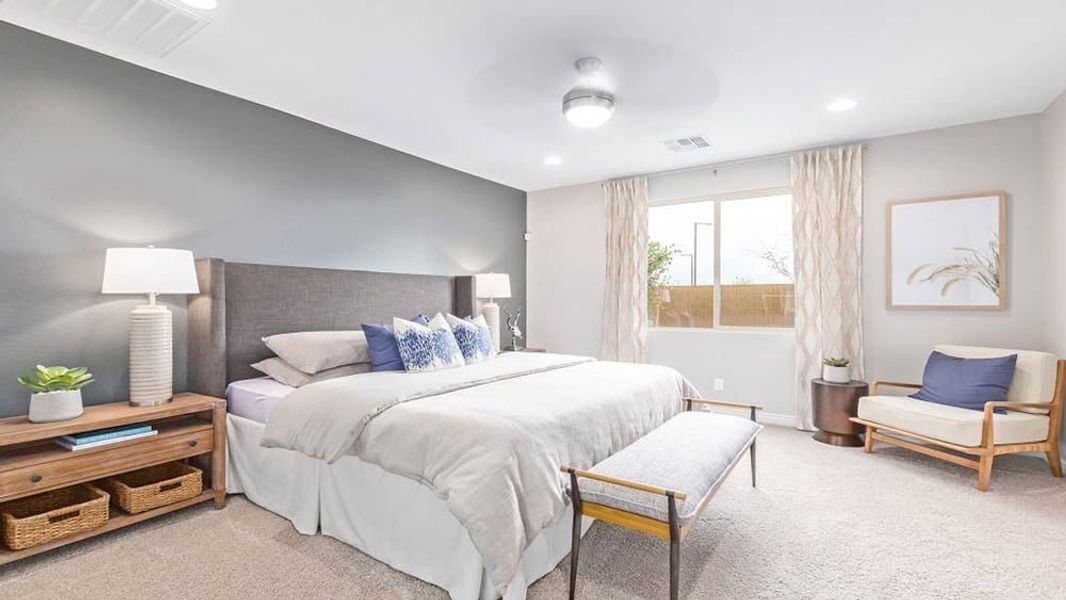 Representative furnished interior of a home built from the Sapphire by Taylor Morrison in Paradisi, Surprise (Image 16).