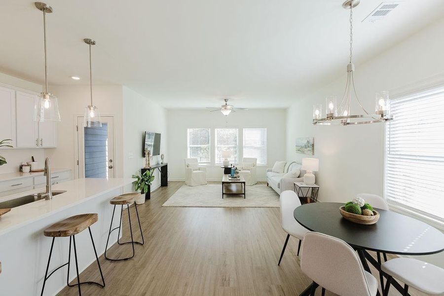 Furnished interior view inside a new home in Downtown Fausett, Dawsonville (Image 9).