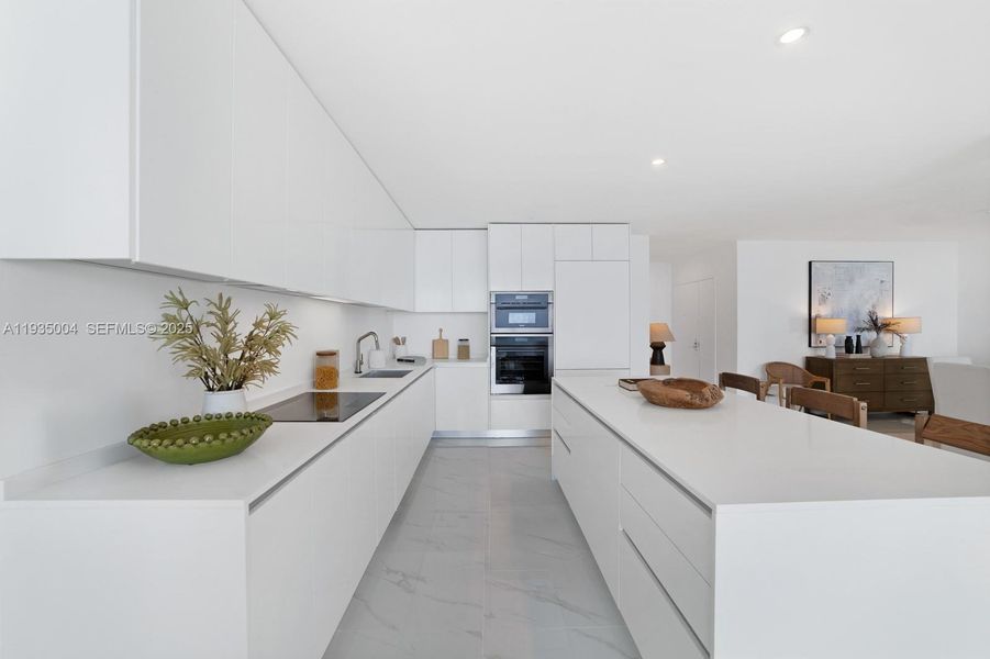Furnished interior view inside a new home in , Miami (Image 11).