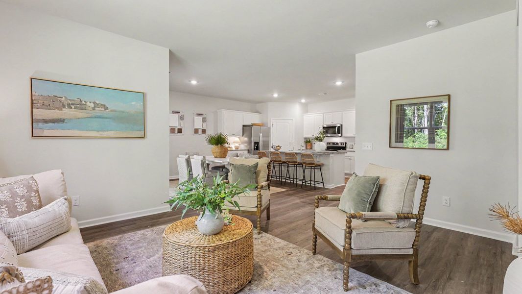 Furnished interior view inside a new home in The Bluffs at Mill Creek, Florence (Image 8).
