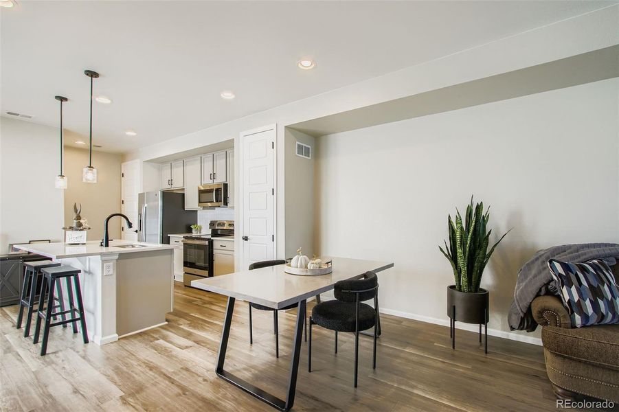 Furnished interior view inside a new home in Haskins Station, Arvada (Image 13).