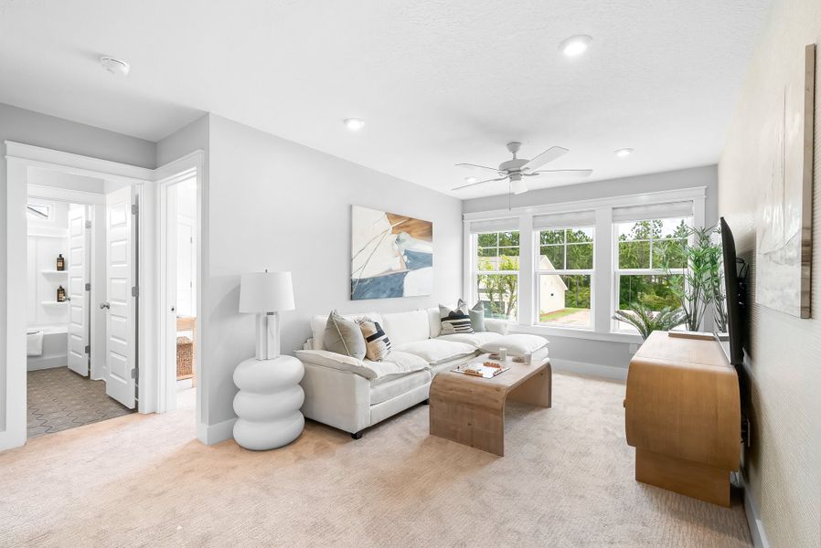 Representative furnished interior of a home built from the Ivy by Fischer Homes in Twin Lakes, Hoschton (Image 36).