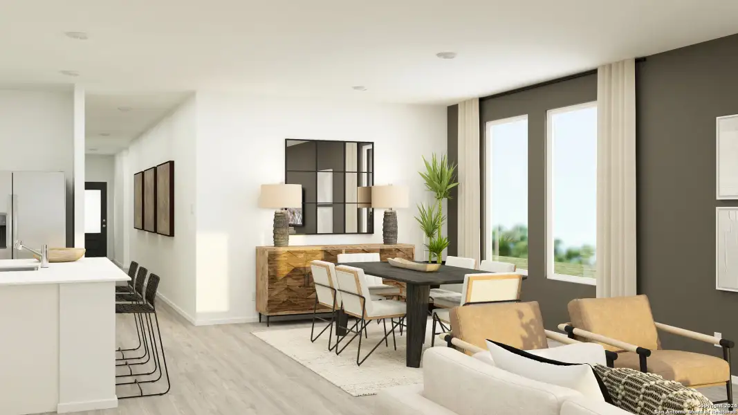 Furnished interior view inside a new home in Guadalupe Heights, Seguin (Image 23).