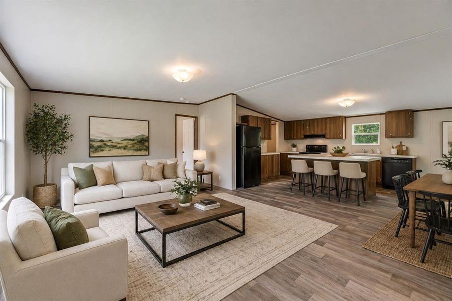 Living Room Virtually Staged.