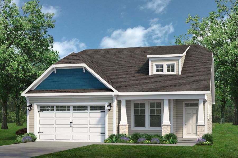 Representative exterior photo of a completed home built from the The Wren by Chesapeake Homes in Heritage Park at Longs, Longs, SC (Image 9).