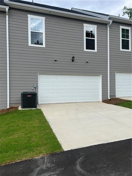 Exterior details and patio area of a home in The Park at Gainesville Township, Gainesville (Image 3). Exterior details and patio area of a home in The Park at Gainesville Township, Gainesville (Image 3).