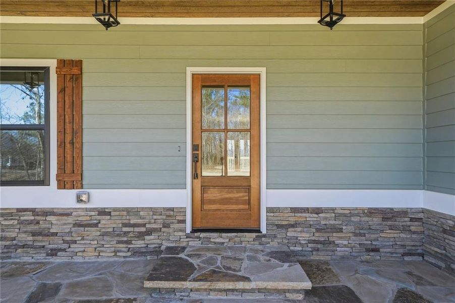 Exterior details and patio area of a home in , Ball Ground (Image 30).