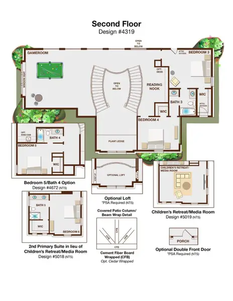 2D floor plan layout of this home in Grand Oaks, Celina, TX (Image 3). 2D floor plan layout of this home in Grand Oaks, Celina, TX (Image 3).